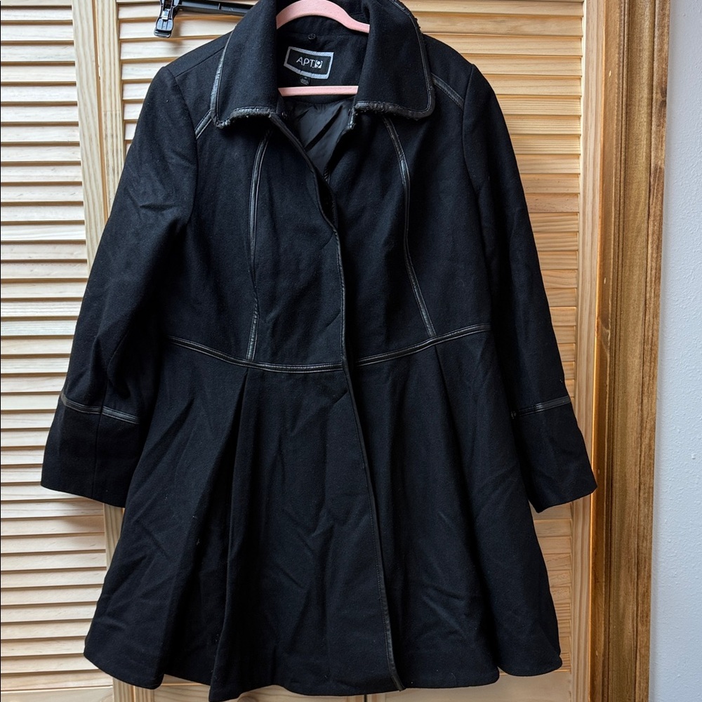 Apt. 9 Women's Classic Black Trench Coat